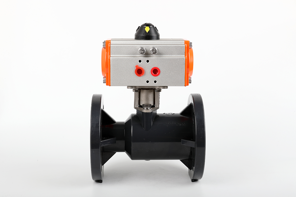 三伏潭镇气动法兰一体球阀